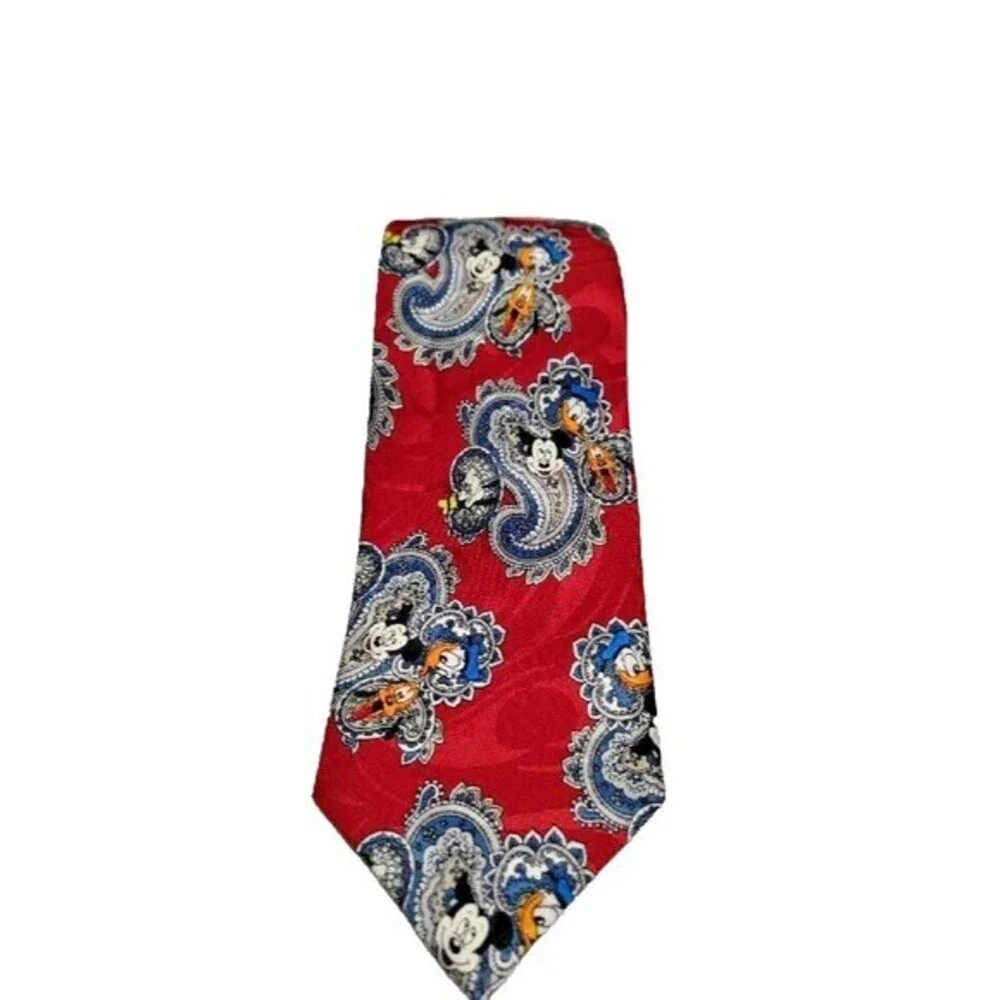 Walt Disney Studios Mickey &‎ Friends Paisley Necktie Nostalgic Art to Wear Tie